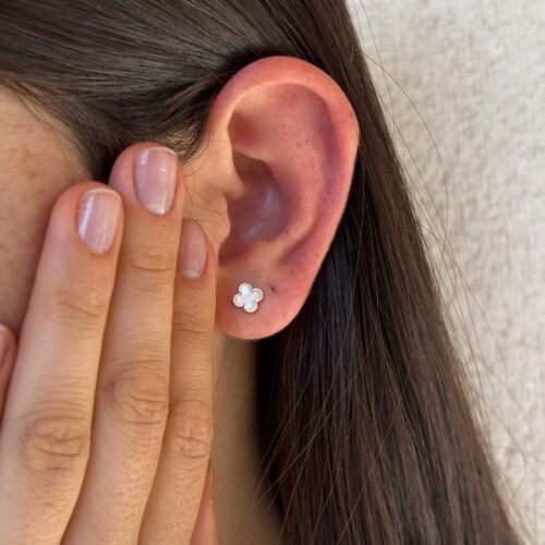 Aros Mini Cleef Blanco